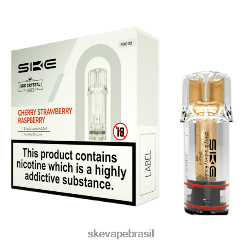 SKE Vape Pen | vapes de cristal mais cápsulas SKE cereja morango framboesa RN0HZT109