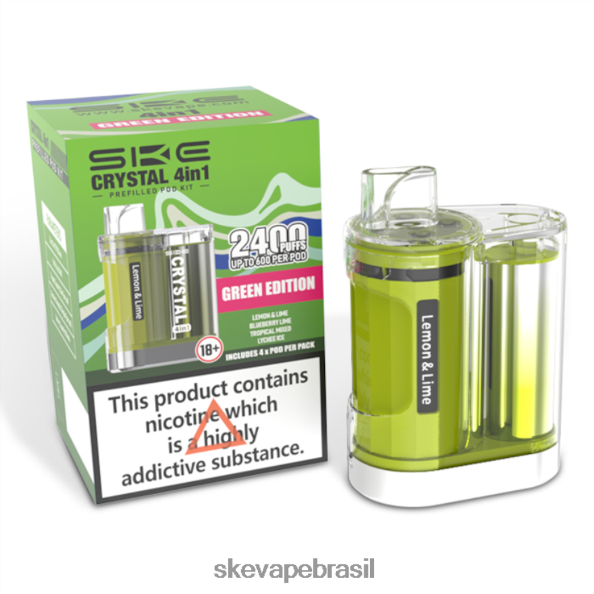 SKE Vape Refills | cristal 2400 kit de cápsula 4 em 1 misturado SKE edição verde RN0HZT97