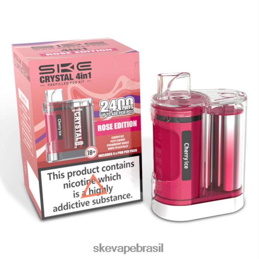 SKE Vape Review | cristal 2400 kit de cápsula 4 em 1 misturado SKE edição rosa RN0HZT98